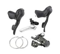 AYBDSJNWSF Compatibile for Micro Bici Da Strada Comandi 3x7 3x8 3x9 3x10 3X11 Velocità Leva del Freno Della Bicicletta 2x7 2x8 2x9 2x10 Deragliatore