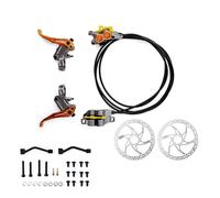 AYBDSJNWSF Pinza a sgancio rapido for cavo interno a 4 pistoncini for freno a disco idraulico R2X4(Gray with rotors)