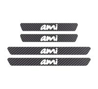 AYBEN 4 Pezzi Battitacco Adesivi Soglie Porte, per Citroen AMI Auto Esterno Piastra Batticalcagno Protezione Porta Soglia Sticker
