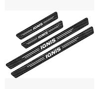 AYBEN 4 Pezzi Battitacco in Fibra di Carbonio, per Suzuki Ignis Auto Accessori Protezione Esterna del battiscopa del davanzale della Porta