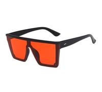 AYBIOSD Occhiali da Sole Grandi E Quadrati per Uomini E Donne UV400 Polarizzati Occhiali da Sole Eleganti E Vintage per La Guida All'aperto E I Viaggi,Rosso