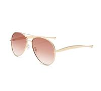 AYBIOSD Occhiali Da Sole Polarizzati Per Donna Uomo Vintage Retrò Classici Protezione UV400 Cornice Metallica Per Viaggio Guida Occhiali,Arancia