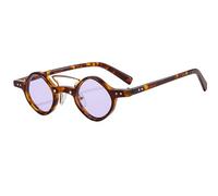 AYBIOSD Retro Steampunk Occhiali da Sole Rotondi per Donne Uomini Occhiali da Sole con Protezione UV400 per La Guida,Il Ciclismo E I Viaggi Sportivi,Viola