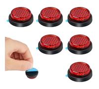 AYBUY 6PCS Catarifrangente Moto, Pezzi Catarifrangente Universale per Auto e Moto, Riflettore 24mm Rosso