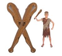AYBUY Costumi Cavernicola Accessori, 2 Gonfiabili Bastone Cavernicolo, 60cm