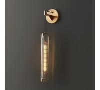 AYCDL Applique da Parete Moderna E di Lusso, Lampada da Parete in Cristallo di Rame, Lampada da Parete Nordica per Camera da Letto, Lampada da Parete Creativa per Hot,Smoke Gray