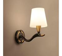 AYCDL Applique da Parete Moderna in Rame, Lampada da Parete Minimalista, Lampada da Parete di metà Secolo, Lampada da Toeletta in Vetro, Applique da Parete per Bagno,Dark-1-Light