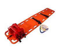 AYCDL Barella di Soccorso per Ambulanza Portatile Pieghevole con Immobilizzatore per La Testa - capacità 159 kg per Ospedale, Clinica, Sport - Barella Medica di Emergenza, Trasporto Paz,A