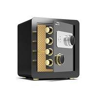 AYCDL Cassaforte Meccanica in Lega di Acciaio per Casa, Ufficio, Hotel, attività, Gioielli, Contanti, Documenti, Archivio, Cassaforte, Armadio/Marrone/40 Cm,Black-40Cm