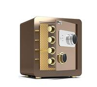 AYCDL Cassaforte Meccanica in Lega di Acciaio per Casa, Ufficio, Hotel, attività, Gioielli, Contanti, Documenti, Archivio, Cassaforte, Armadio/Marrone/40 Cm,Brown-40Cm