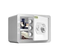 AYCDL Casseforti Meccaniche con Password, Armadio da 25 Cm con Chiave, Mini Cassaforte Invisibile con Codice da Comodino/Oro/25 Cm,White-25Cm