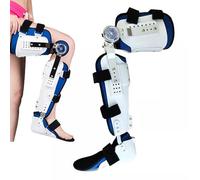 AYCDL Immobilizzatore per Ginocchio Fisso, Tutore per Iperestensione del Ginocchio, Ortesi per Ginocchio Fisso con Pulsante Rotante Boa E Fori di Dissipazione del Cal,Left-Medium