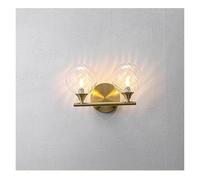 AYCDL Lampada da Parete A Sfera in Vetro A LED con Sfondo Semplice E Moderno, per La Casa, con Specchio di Lusso E Fari per Il Bagno.,2 Colors Changeable-2 Bulbs