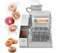 AYCDL Macchina per fare ciambelle - friggitrice automatica con pannello di controllo intelligente per la preparazione di snack e cibo da strada