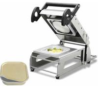 AYCDL Macchina Semiautomatica per Sigillare Vassoi Alimentari, Macchina Commerciale Manuale per Sigillatura A Pressione di Vassoi per Sandwich, Termosigillatrice per Supermerca