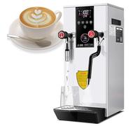 AYCDL Montalatte Professionale Multifunzione da 2500 W, 220 V, 12 Litri, Completamente Automatico, con Vapore E Display LCD per La Temperatura.,White