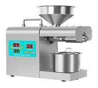 AYCDL Pressa per olio Pressa automatica a caldo a freddo con pannello di controllo intelligente/Acciaio inossidabile per uso alimentare/Cuscinetto assiale incorporato, Estrattore di olio per Hom