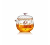 AYCDL Squisita Piccola Teiera in Vetro Trasparente da Tenere in Casa, con Infusore, Bollitore per Il tè, Semplice Set da tè,Without Cup-One Size