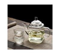 AYCDL Teiera in Vetro Exquisite Home con Colino, Piccolo Bollitore per Il tè Trasparente, Set Speciale per La Preparazione del tè Portatile,with Two Cups-One Size
