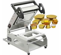 AYCDL Termosigillatrice Manuale per Vassoi Sandwich, Macchina Sigillatrice A Pressione Manuale per Contenitori da Asporto in Acciaio Inox per Verdura, Frutta, Carne E Pesce