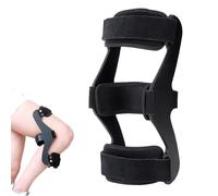 AYCDL Tutore Immobilizzatore per Ginocchio Fisso, Supporto per Iperestensione Mediale del Ginocchio, Ortesi Fissa per Ginocchio, Doppie Cinghie Fisse E Tessuto Traspirante Mor,L