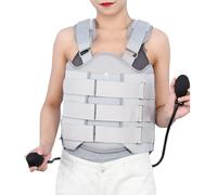 AYCDL Tutore Spinale Fisso Toracolombare, Dispositivo di Trazione Toracica Cervicale con Doppi Airbag, Elasticità Regolabile E Avvolgimento A 360°, Design con Cinghia Larga Fac,S