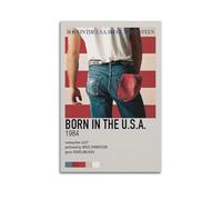 AYERWAENN Poster con Bruce Springsteen, stampa artistica da parete su tela, stile vintage, motivo: Born In The USA, decorazione per soggiorno e camera da letto, 20 x 30 cm, senza cornice
