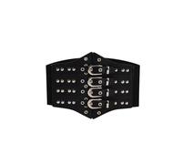 AYESMAN Corsetti da Donna Cintura a Corsetto da Donna Cinture a Corsetto con Lacci in Pelle PU Cintura Dimagrante Corsetto Vintage Cinture Larghe Nere per Uso Quotidiano(M)