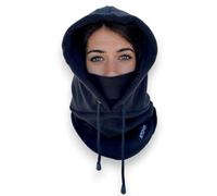 Ayesphere Passamontagna, passamontagna uomo e donna, balaclava, passamontagna moto, mutandine collo uomo e donna, passamontagna termica in pile, berretto, Buff con cappuccio, Nero , Taglia unica
