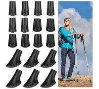 AYESY Gommini per Bastoncini Walking 18Puntali di Ricambio Universali 11 mm