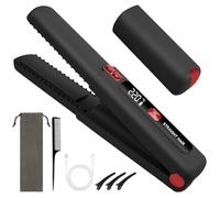 AYESY Piastra per Capelli e Arricciacapelli Senza fili 2 in 1,Mini Piastra per Capelli da Viaggio Portatile,6 Temperatura Regolabile,Batteria 4500mAh,Riscaldamento Rapido,Ricaricabile USB