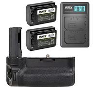 ayex AX-A9/A7RIII - Impugnatura portabatteria per Sony Alpha A9, A7R III, A7S III, A7 III (simile a VG-C3EM) + 2 batterie ayex NP-FZ100 + caricatore USB doppio