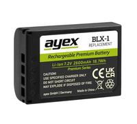 ayex Batteria BLX-1 Premium Series compatibile con OM System OM-1 OM-3 OM-1 Mark II