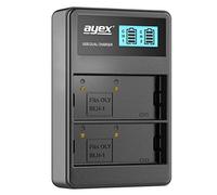 ayex Caricatore USB Dual compatibile con batterie Olympus BLH-1 per esempio Olympus OM-D E-M1 Mark II E-M1 Mark III E-M1X E-M1 Mark IV carica tramite USB-C ad esempio laptop e power bank con