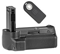 ayex Impugnatura per batteria compatibile con Nikon D3400 simile a MB-D3400, ideale per scattare foto in formato verticale + telecomando IR