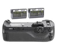 ayex Impugnatura per batteria compatibile con Nikon D600 D610 simile a MB-D14 + 2 impugnature per batterie EN-EL15B, ideale per scattare foto in formato verticale
