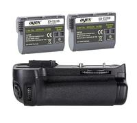 ayex Impugnatura per batteria Nikon D7000 con 2 batterie ayex EN-EL15B (simili a MB-D11)