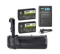 ayex Impugnatura portabatteria compatibile con Canon EOS 5D Mark IV simile a BG-20 + 2 batterie LP-E6N + 1 caricatore doppio USB