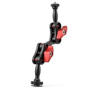ayex Magic Arm - Braccio doppio snodato da 220 mm, con vite da 1/4", regolabile, accessorio per fotocamera, per luce LED, monitor, microfono