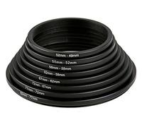 ayex Step Down, set di 8 pezzi, adattatore per obiettivi, anelli riduttori, in 8 misure, universale, adatto