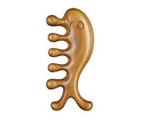 AYEXNSL Pettine multifunzione per massaggi meridiani per la testa, pettine in legno per cuoio capelluto e facia, per raschiare il corpo, 1 pezzo (pettine per meridiano balena)
