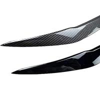 AYEXO 2 Pezzi Auto Faro Anteriore Sopracciglio per BMW 1 Series F20 F21 2015-2018 Hatchback 118i 120i,Fari Sopracciglia Palpebre Copertura Auto Accessori,Carbon-Fiber-Look