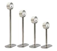 AYGCI 4 Pezzi Staffa di Montaggio a Soffitto per Tende, Robusto Bastone per Tende Inox Supporto per Aste per Finestra Ufficio Guardaroba