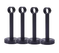 AYGCI 4 Pezzi Staffa per Asta Tende Supporti per Asta Armadio in Acciaio Inossidabile Staffa di Montaggio a Soffitto con Viti Supporto Barra per Stendino Guardaroba Cucina Armadio