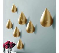 AYGCI Gancio Creativo Gocce d'acqua Ganci per vestiti Gancio Da Parete In Legno Hanger Decorazione Moderna Della Parete 2 pezzi