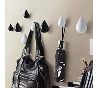 AYGCI Gancio Creativo Gocce d'acqua Ganci per vestiti Gancio Da Parete In Legno Hanger Decorazione Moderna Della Parete 2 pezzi