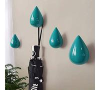 AYGCI Gancio Creativo Gocce d'acqua Ganci per vestiti Gancio Da Parete In Legno Hanger Decorazione Moderna Della Parete 2 pezzi