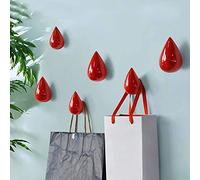 AYGCI Gancio Creativo Gocce d'acqua Ganci per vestiti Gancio Da Parete In Legno Hanger Decorazione Moderna Della Parete 2 pezzi