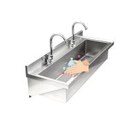 AYHARYLH Acciaio Inox Lavello da Cucina Lavabo Sospeso Lavandino da Esterno Lavandino Commerciale Professionale con Rubinetto per Lavabo Commerciale per/Cortile/Garage