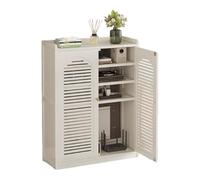 AYHARYLH Mobiletto Nascondi Cavi per Router WiFi e Modem - Scatola Organizer con Multipresa, Ventilazione ed Elegante Design per TV a Parete, Soggiorno o Ufficio(White,59x25x97cm)